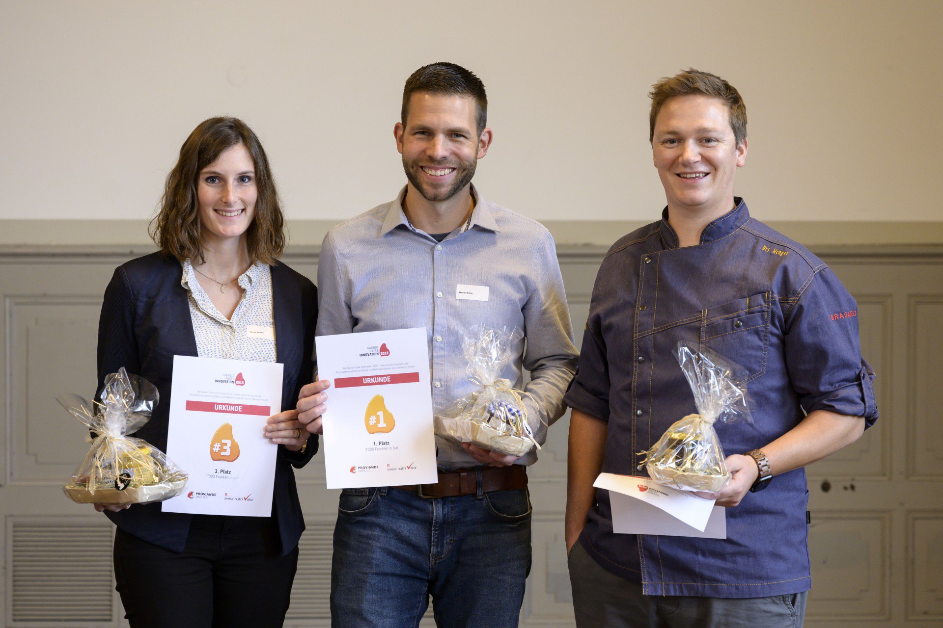 Finalisten des Savoir-Faire Innovationswettbewerbs 2019 von Schweizer Fleisch